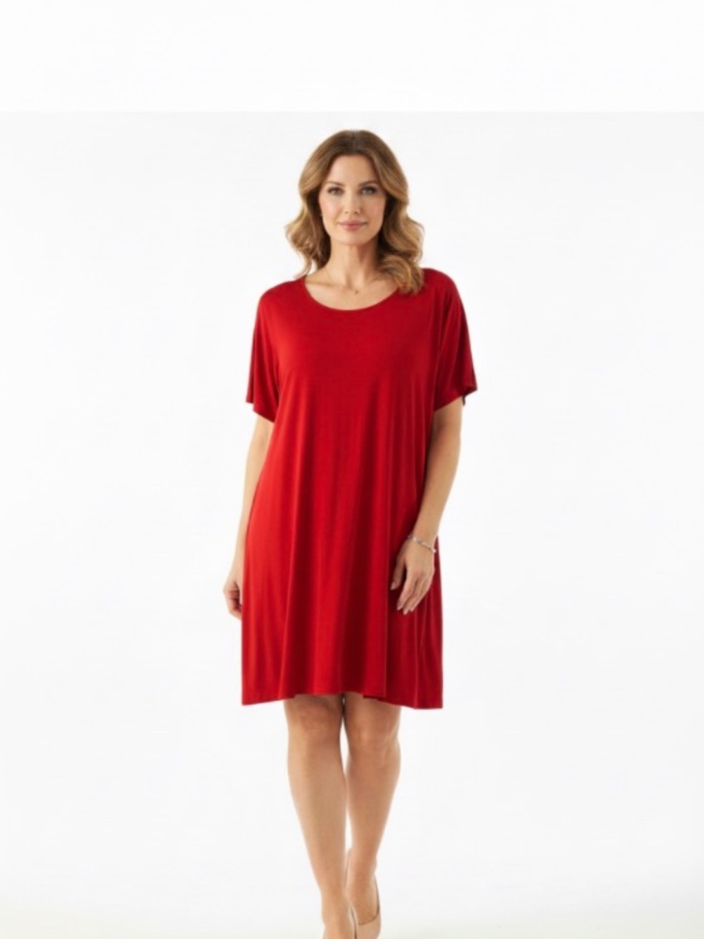 ❤️J Jill Wearever Collection Red Dress.  Size XL